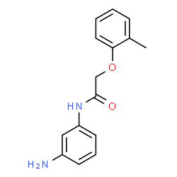 ChemSpider 2D Image | N-(3-Aminophenyl)-2-(2-methylphenoxy)acetamide | C15H16N2O2