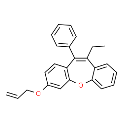 ChemSpider 2D Image | 3-(ALLYLOXY)-10-ETHYL-11-PHENYL DIBENZ(B,F)OXEPINE | C25H22O2