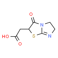 ChemSpider 2D Image | 2-{3-oxo-2H,3H,5H,6H-imidazo[2,1-b][1,3]thiazol-2-yl}acetic acid | C7H8N2O3S