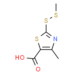 ChemSpider 2D Image | 4-Methyl-2-(methyldisulfanyl)-1,3-thiazole-5-carboxylic acid | C6H7NO2S3