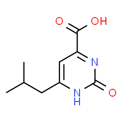 ChemSpider 2D Image | 2-hydroxy-6-isobutylpyrimidine-4-carboxylic acid | C9H12N2O3