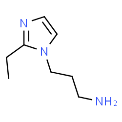 ChemSpider 2D Image | 3-(2-Ethyl-imidazol-1-yl)-propylamine | C8H15N3