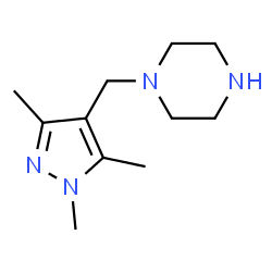 ChemSpider 2D Image | 1-[(1,3,5-trimethylpyrazol-4-yl)methyl]piperazine | C11H20N4