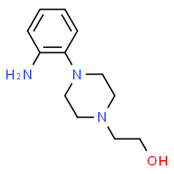 ChemSpider 2D Image | 2-[4-(2-Aminophenyl)-1-piperazinyl]ethanol | C12H19N3O