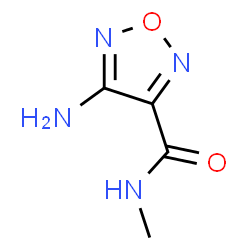 ChemSpider 2D Image | 4-Amino-N-methyl-1,2,5-oxadiazole-3-carboxamide | C4H6N4O2