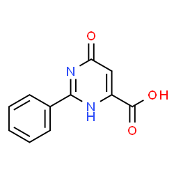ChemSpider 2D Image | 6-hydroxy-2-phenylpyrimidine-4-carboxylic acid | C11H8N2O3