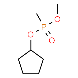 ChemSpider 2D Image | Cyclopentyl methyl methylphosphonate  | C7H15O3P