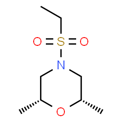 ChemSpider 2D Image | (2R,6S)-4-(Ethylsulfonyl)-2,6-dimethylmorpholine | C8H17NO3S