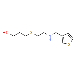 ChemSpider 2D Image | 3-({2-[(3-Thienylmethyl)amino]ethyl}sulfanyl)-1-propanol | C10H17NOS2