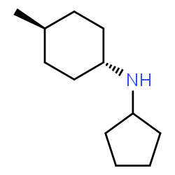 ChemSpider 2D Image | trans-N-Cyclopentyl-4-methylcyclohexanamine | C12H23N