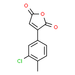 ChemSpider 2D Image | 3-(3-Chloro-4-methylphenyl)-2,5-furandione  | C11H7ClO3