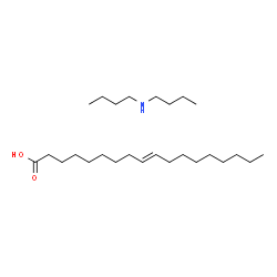ChemSpider 2D Image | (9E)-9-Octadecenoic acid - N-butyl-1-butanamine (1:1) | C26H53NO2