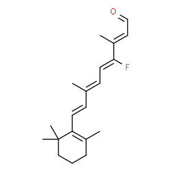 ChemSpider 2D Image | 12-Fluororetinal | C20H27FO