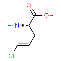 ChemSpider 2D Image | (2S,4E)-2-Amino-5-chloro-4-pentenoic acid | C5H8ClNO2