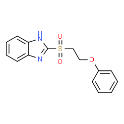ChemSpider 2D Image | 2-(2-phenoxyethylsulfonyl)-1H-benzimidazole | C15H14N2O3S