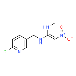 ChemSpider 2D Image | (E)-N-[(6-Chloro-3-pyridinyl)methyl]-N'-methyl-2-nitro-1,1-ethenediamine | C9H11ClN4O2
