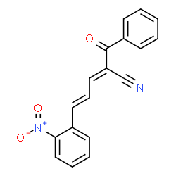 ChemSpider 2D Image | (2E,4E)-2-Benzoyl-5-(2-nitrophenyl)-2,4-pentadienenitrile | C18H12N2O3