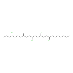 ChemSpider 2D Image | Chlorowax 40 | C24H44Cl6