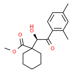 ChemSpider 2D Image | Methyl 1-[(1R)-2-(2,4-dimethylphenyl)-1-hydroxy-2-oxoethyl]cyclohexanecarboxylate | C18H24O4