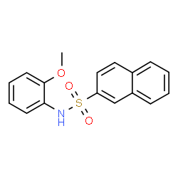 ChemSpider 2D Image | N-(2-Methoxyphenyl)-2-naphthalenesulfonamide | C17H15NO3S