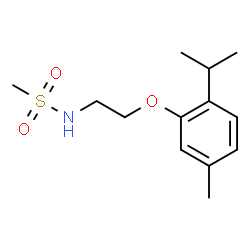 ChemSpider 2D Image | N-[2-(2-Isopropyl-5-methylphenoxy)ethyl]methanesulfonamide | C13H21NO3S