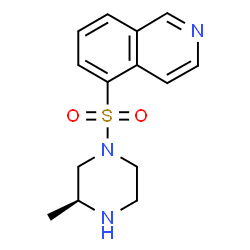 ChemSpider 2D Image | 5-{[(3S)-3-Methyl-1-piperazinyl]sulfonyl}isoquinoline | C14H17N3O2S