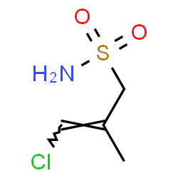 ChemSpider 2D Image | (2E)-3-Chloro-2-methyl-2-propene-1-sulfonamide | C4H8ClNO2S