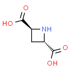 ChemSpider 2D Image | (2S,4S)-2,4-Azetidinedicarboxylic acid | C5H7NO4