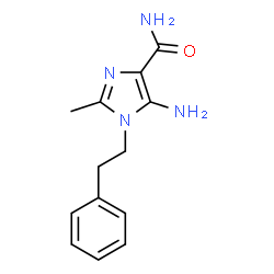 ChemSpider 2D Image | 5-Amino-2-methyl-1-(2-phenylethyl)-1H-imidazole-4-carboxamide | C13H16N4O