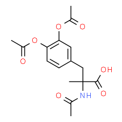 ChemSpider 2D Image | 3-Acetoxy-N,O-diacetyl-alpha-methyltyrosine | C16H19NO7