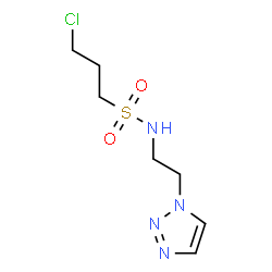 ChemSpider 2D Image | 3-Chloro-N-[2-(1H-1,2,3-triazol-1-yl)ethyl]-1-propanesulfonamide | C7H13ClN4O2S