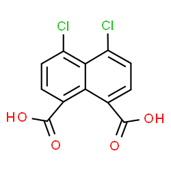ChemSpider 2D Image | 4,5-Dichloro-1,8-naphthalenedicarboxylic acid | C12H6Cl2O4
