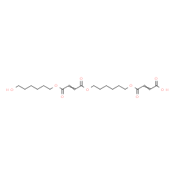 ChemSpider 2D Image | 4-{[6-({4-[(6-Hydroxyhexyl)oxy]-4-oxo-2-butenoyl}oxy)hexyl]oxy}-4-oxo-2-butenoic acid | C20H30O9