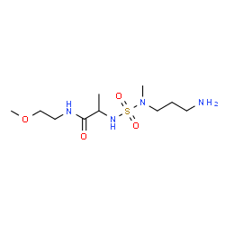 ChemSpider 2D Image | N~2~-[(3-Aminopropyl)(methyl)sulfamoyl]-N-(2-methoxyethyl)alaninamide | C10H24N4O4S