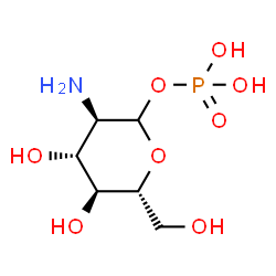 ChemSpider 2D Image | D-Glucosamine-1-phosphate | C6H14NO8P