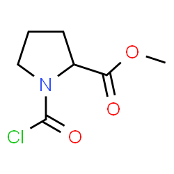 ChemSpider 2D Image | Methyl 1-(chlorocarbonyl)prolinate | C7H10ClNO3