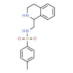 ChemSpider 2D Image | 4-Methyl-N-(1,2,3,4-tetrahydro-1-isoquinolinylmethyl)benzenesulfonamide | C17H20N2O2S
