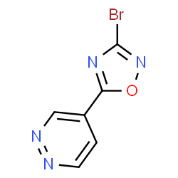 ChemSpider 2D Image | 4-(3-Bromo-1,2,4-oxadiazol-5-yl)pyridazine | C6H3BrN4O