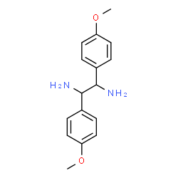 ChemSpider 2D Image | 1,2-Bis(4-methoxyphenyl)-1,2-ethanediamine | C16H20N2O2