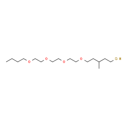 ChemSpider 2D Image | 17-Methyl-5,8,11,14-tetraoxanonadecane-19-thiol | C16H34O4S