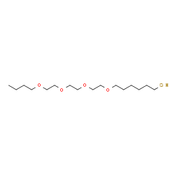 ChemSpider 2D Image | 5,8,11,14-Tetraoxaicosane-20-thiol | C16H34O4S