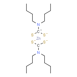 ChemSpider 2D Image | (dibutylamino)methanedithiolate;zinc | C18H36N2S4Zn