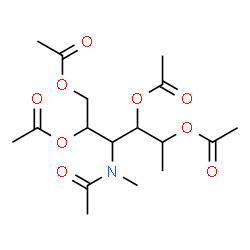 ChemSpider 2D Image | 1,2,4,5-Tetra-O-acetyl-3-[acetyl(methyl)amino]-3,6-dideoxyhexitol | C17H27NO9