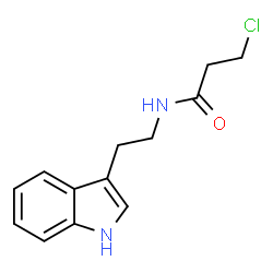 ChemSpider 2D Image | 3-Chloro-N-[2-(1H-indol-3-yl)ethyl]propanamide | C13H15ClN2O