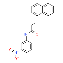 ChemSpider 2D Image | 2-(1-Naphthyloxy)-N-(3-nitrophenyl)acetamide | C18H14N2O4