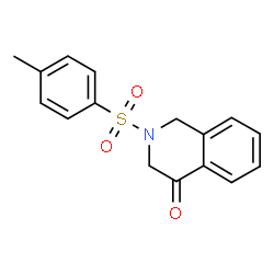 ChemSpider 2D Image | 2-(Toluen-4-sulfonyl)-2,3-dihydro-1H-isoquinolin-4-one | C16H15NO3S