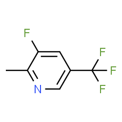 ChemSpider 2D Image | 3-Fluoro-2-methyl-5-(trifluoromethyl)pyridine | C7H5F4N