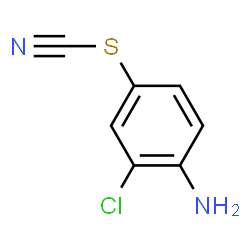 ChemSpider 2D Image | 2-chloro-4-thiocyanato-aniline | C7H5ClN2S