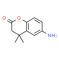 ChemSpider 2D Image | 6-Amino-4,4-dimethyl-2-chromanone  | C11H13NO2