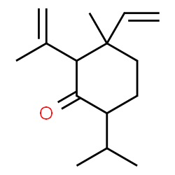 ChemSpider 2D Image | 2-Isopropenyl-6-isopropyl-3-methyl-3-vinylcyclohexanone | C15H24O